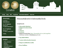Tablet Screenshot of net.georgikon.hu